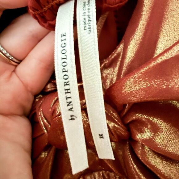 Anthropologie Plissé Halter Maxi Dress Women's Size 3X - Picture 8 of 11